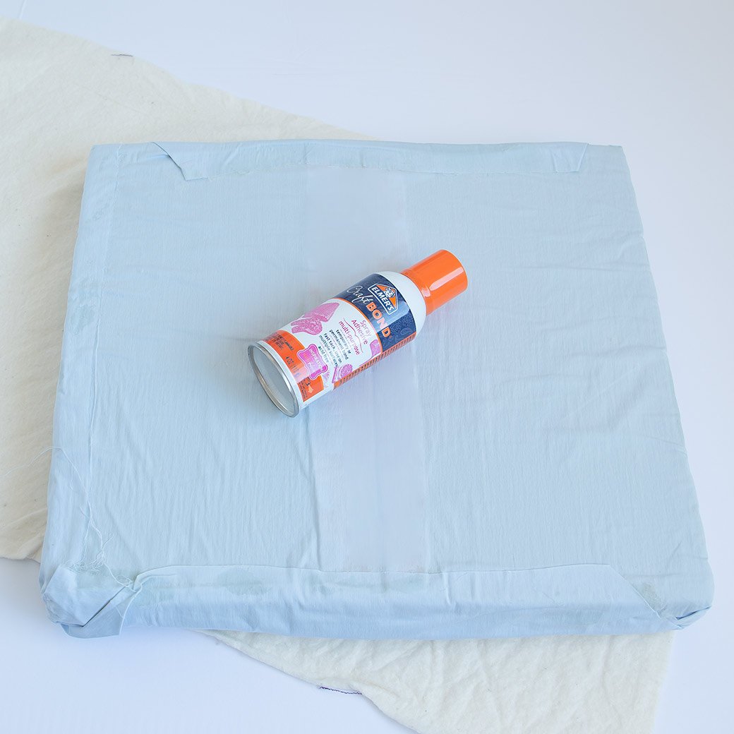 foam wrapped in fabric with spray glue Elizabeth Made This