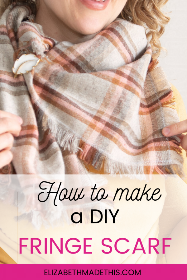 How to make a fringe scarf Elizabeth Made This