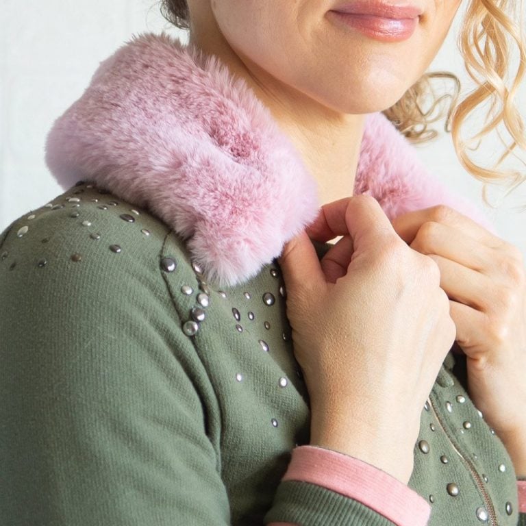 Jacket quickchange How to make a detachable fur collar Elizabeth