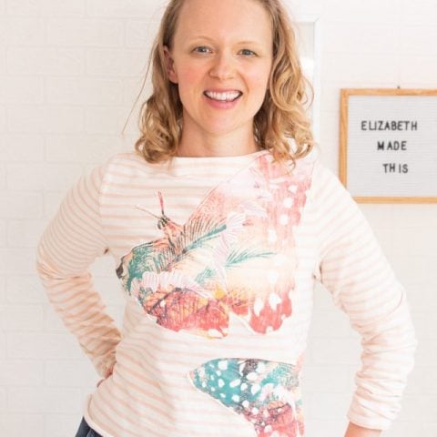 sewing machine applique t-shirt