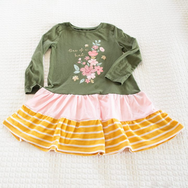 diy tiered dress from jersey