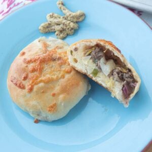 krautburger on plate