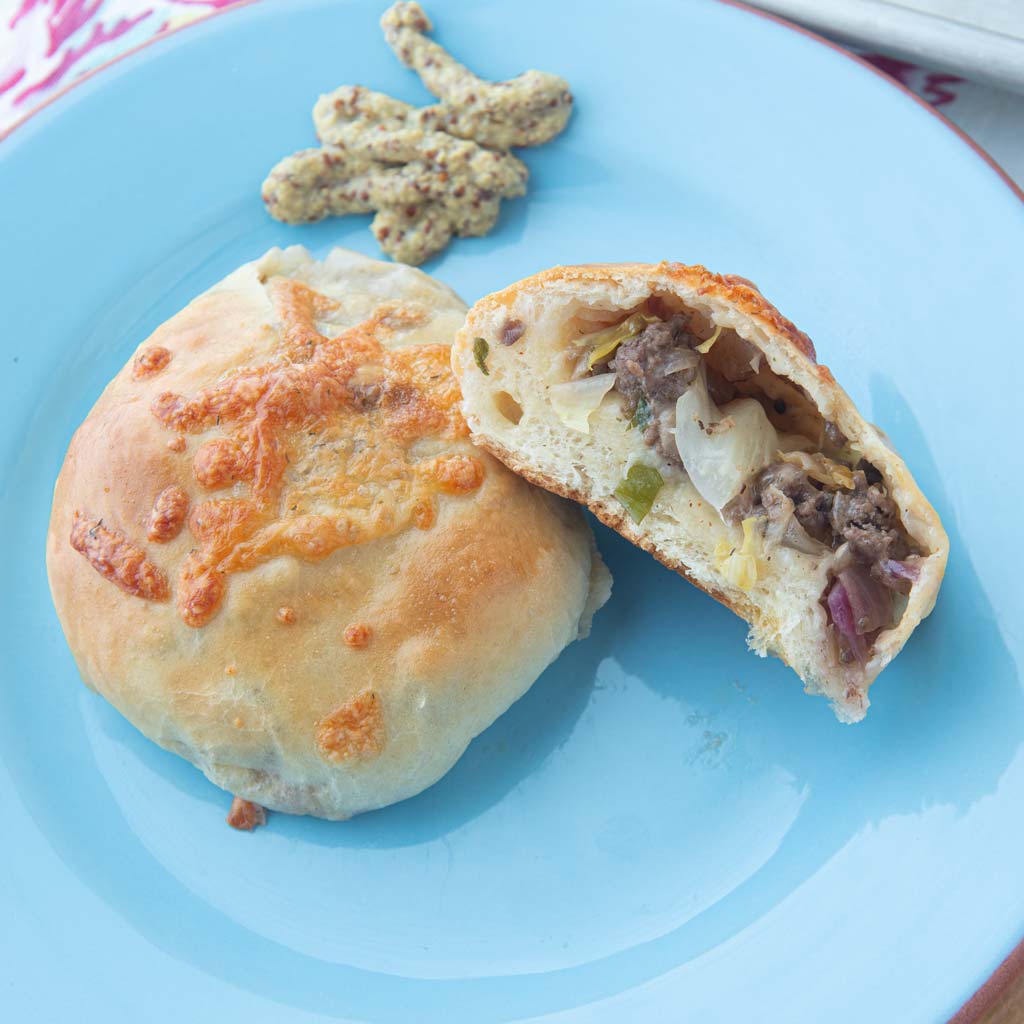 krautburger on plate